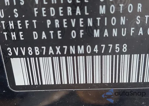 2022 Volkswagen Tiguan 2.0T Se R-Line Black z USA, uszkodzony, nr VIN 3VV8B7AX7NM047758